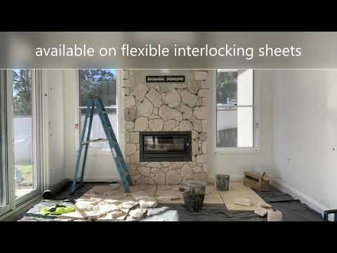 Coastal Installation without webbing and grouted white