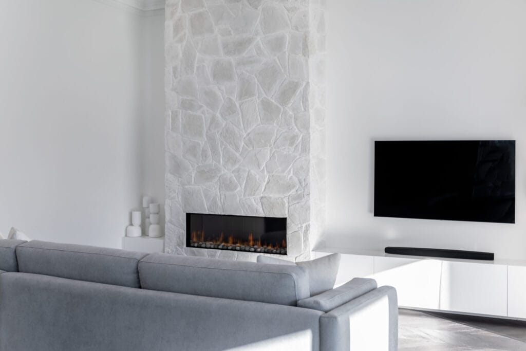 Arctic Limestone Glenelg South 17 fireplace