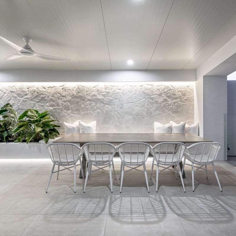 Arctic Limestone feature wall
