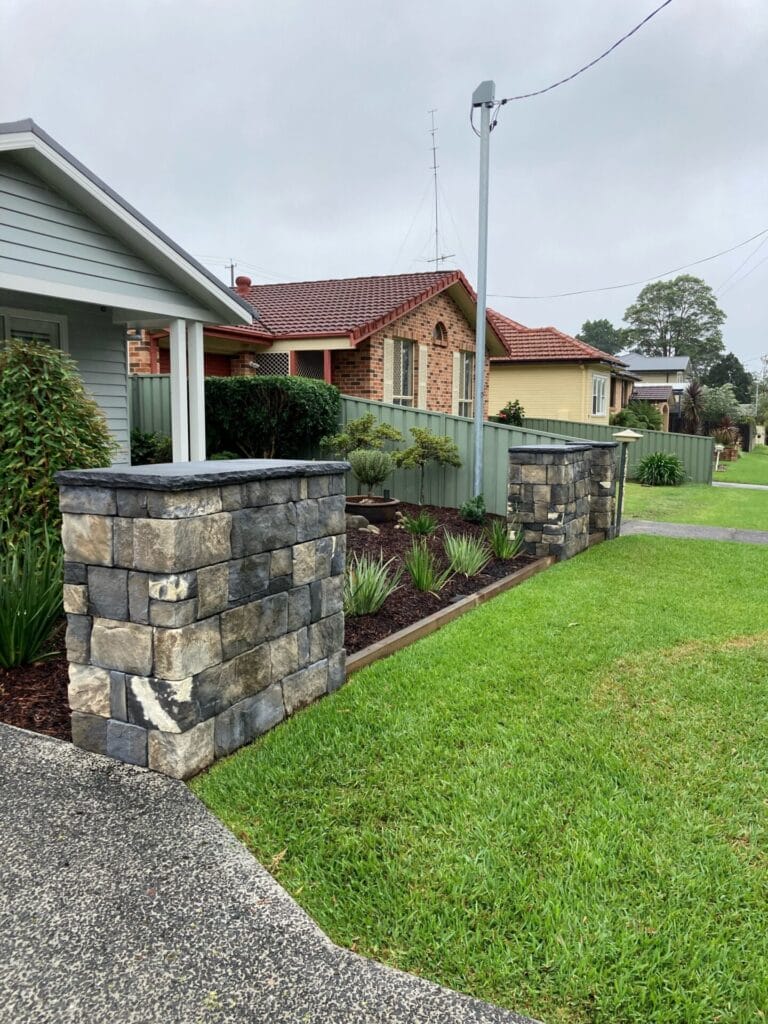 Dry Stack Bluestone wall