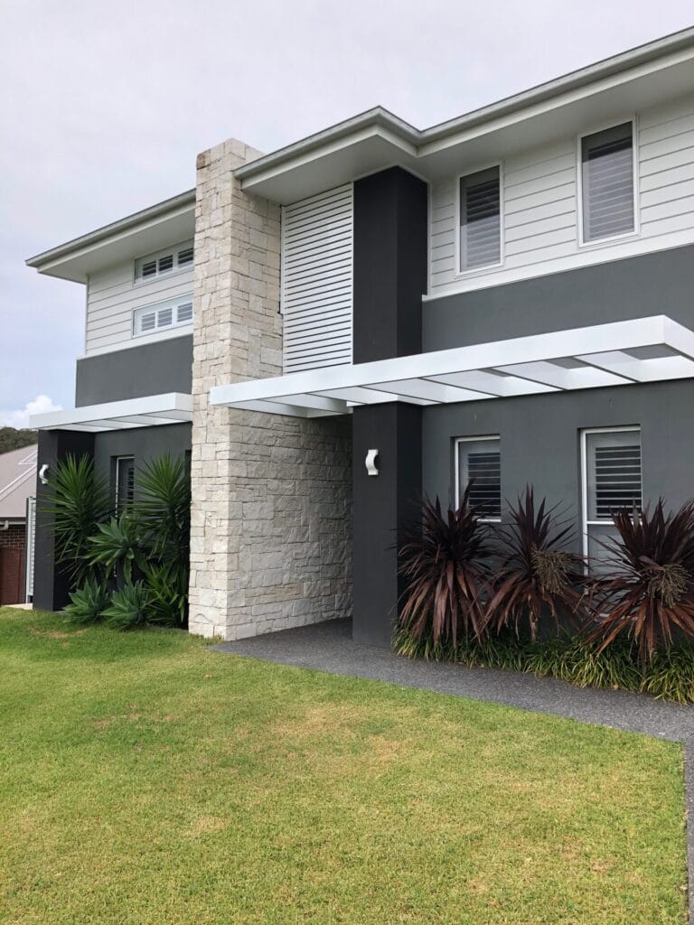 Dry Stack Limestone building facade