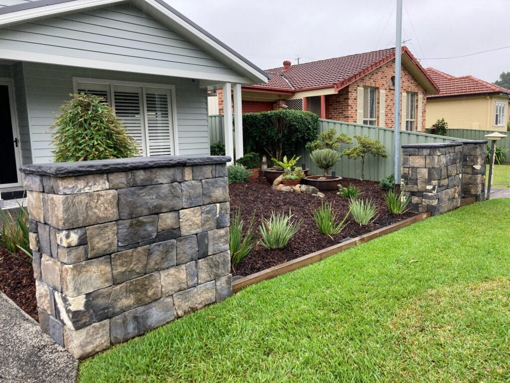 Dry Stack Bluestone wall