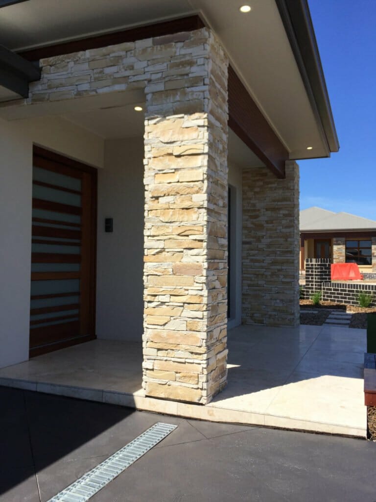 Ledgestone Sandstone building facade