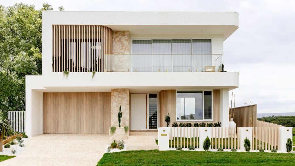 Arctic Travertine building facade